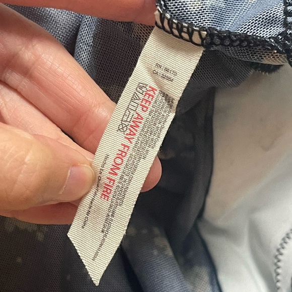 FREE PEOPLE Sara Corset Thong Bodysuit Floral Lace Blue Accents Fairy Core Sz XS - Picture 5 of 5